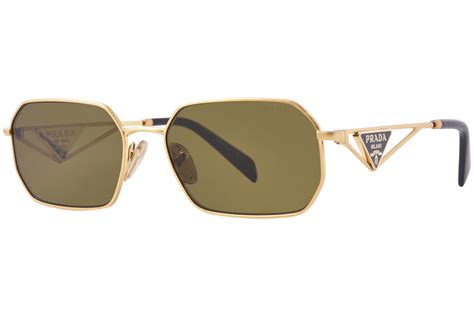 Prada PR A51S 15N01T 58 Matte Gold Sunglasses 